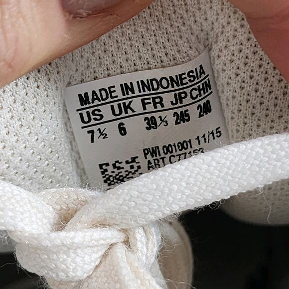 Women's Adidas Superstar Sz 7.5 010388 White Black Leather Casual Sneakers - Picture 7 of 9